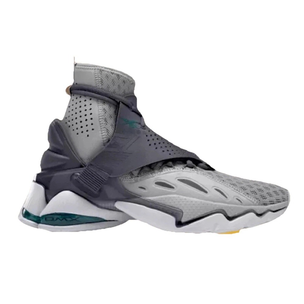 Reebok DMX Elusion 001 FT High Mens‎ 7.5 Basketball Shoes Grey Teal EG1935 NWOB - Picture 2 of 7